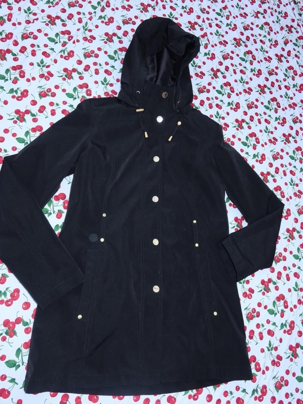 Nautica Women’s Raincoat with Gold-Tone Hardware